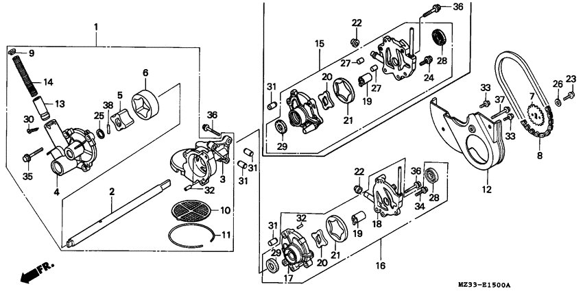GL1500A Маслонасос