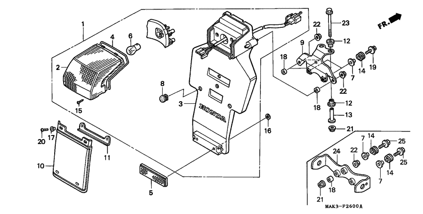 Taillight unit ass`y