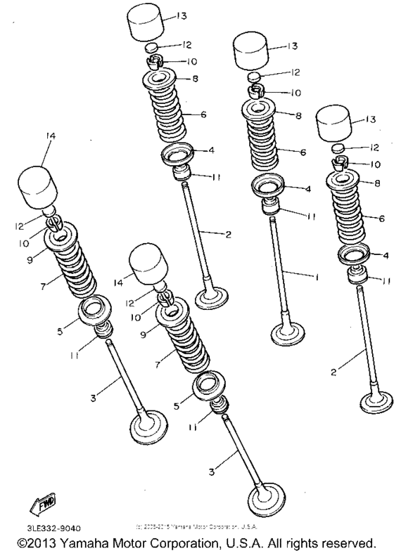 FZR1000F Клапана