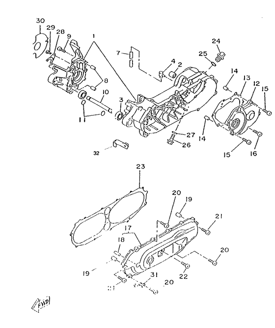 CW50RS Картер двигателя