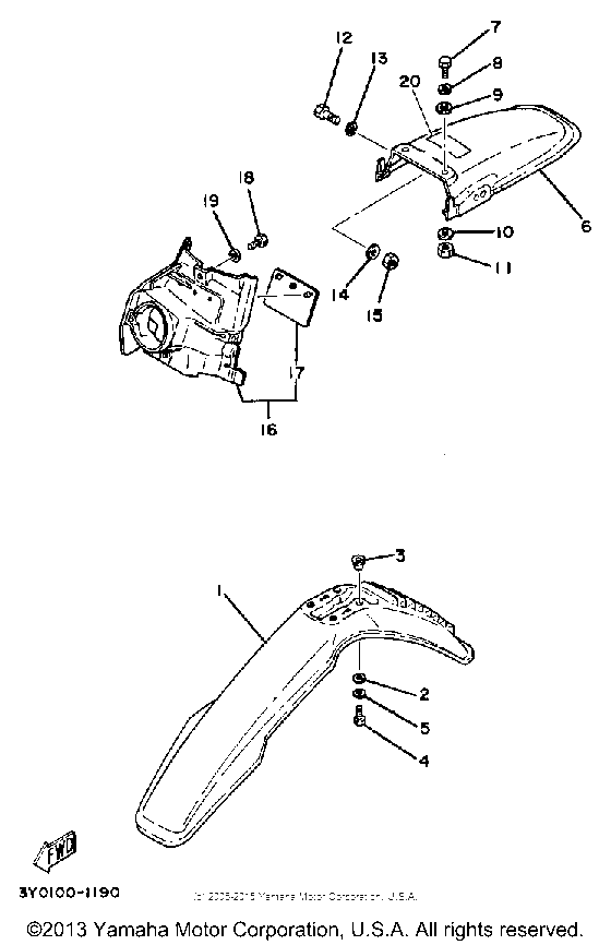 Front fender - rear fender
