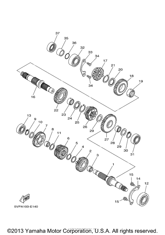 XV17AWW Трансмиссия