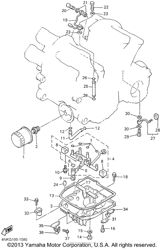XVZ1300ANC Масляный фильтр