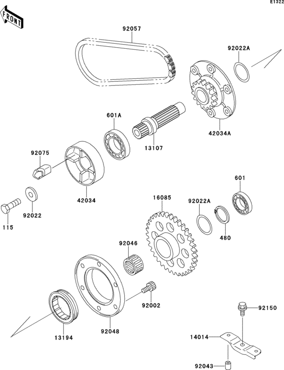 Secondary shaft