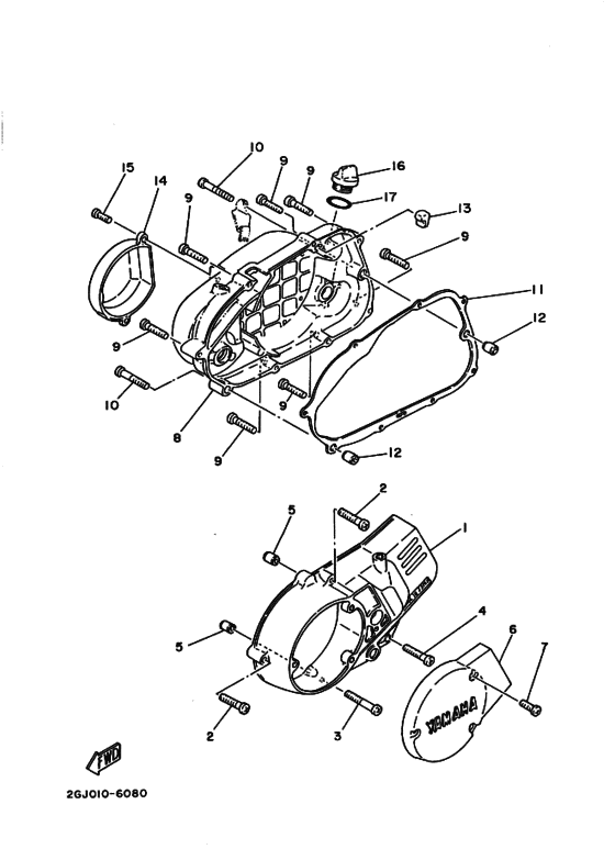 Crankcase cover ass`y  (v