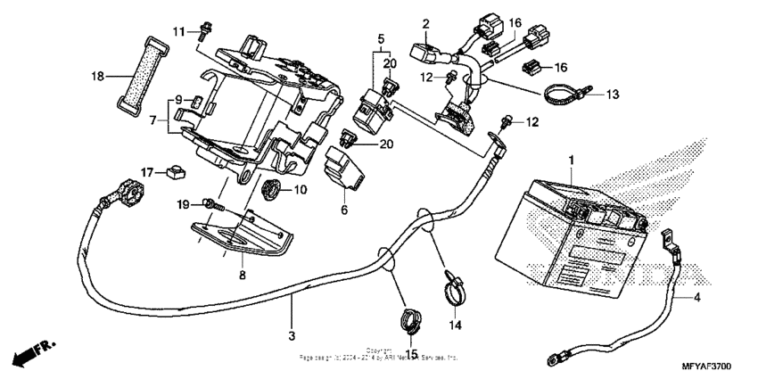 VT1300CS (ABS) Аккумулятор
