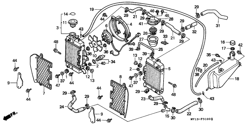 Radiator/shroud