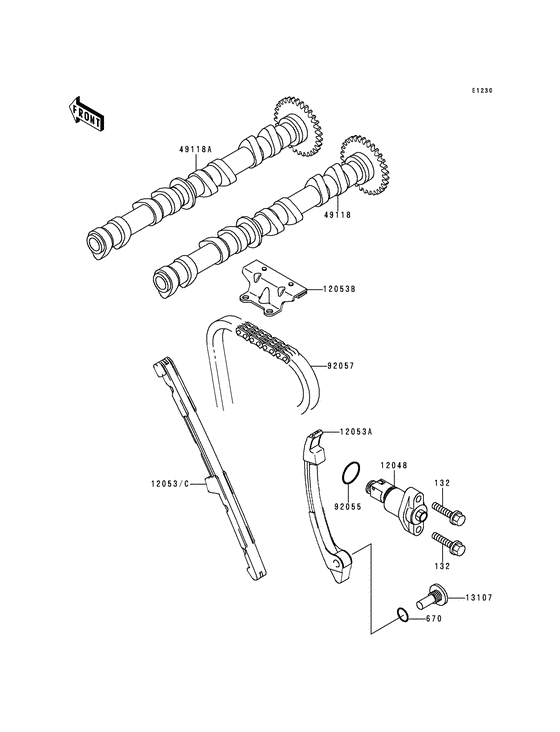 ZX600 Распредвал