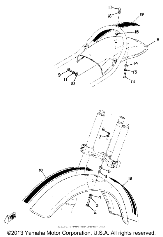 Front fender - rear fender