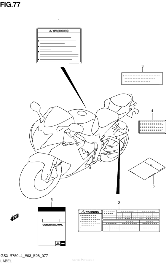 Label (Gsx-R750L4 E03)