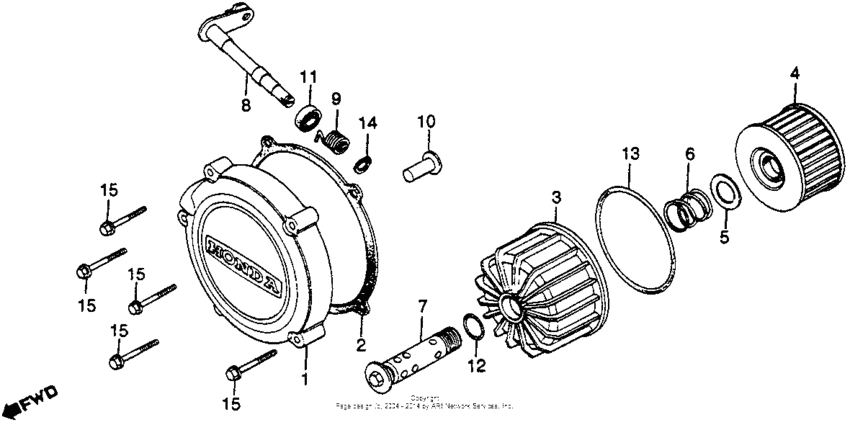 Clutch cover + oil filter