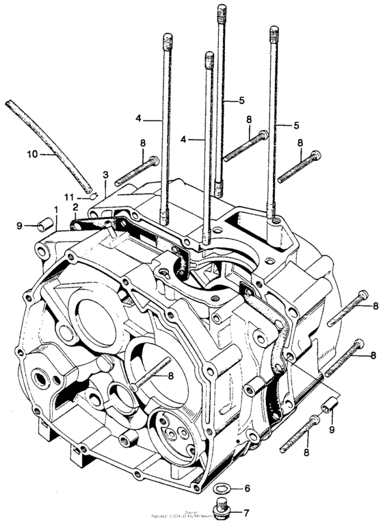 Right crankcase + left crankcase