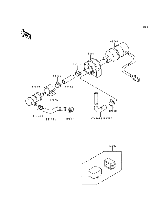 ZX600 Топливный насос