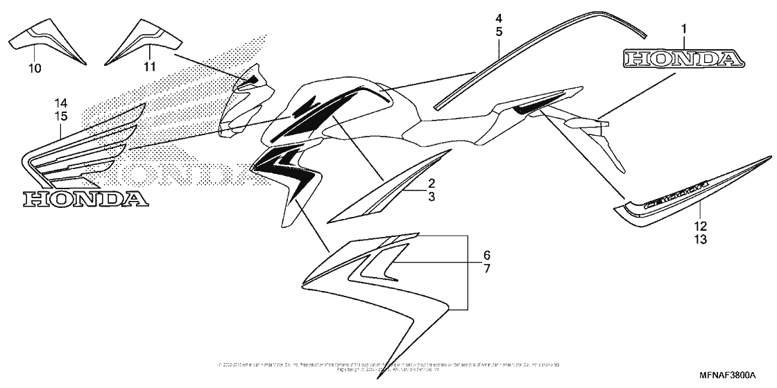 CB1000R Наклейки