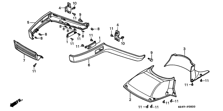 Front under cover/ front fender