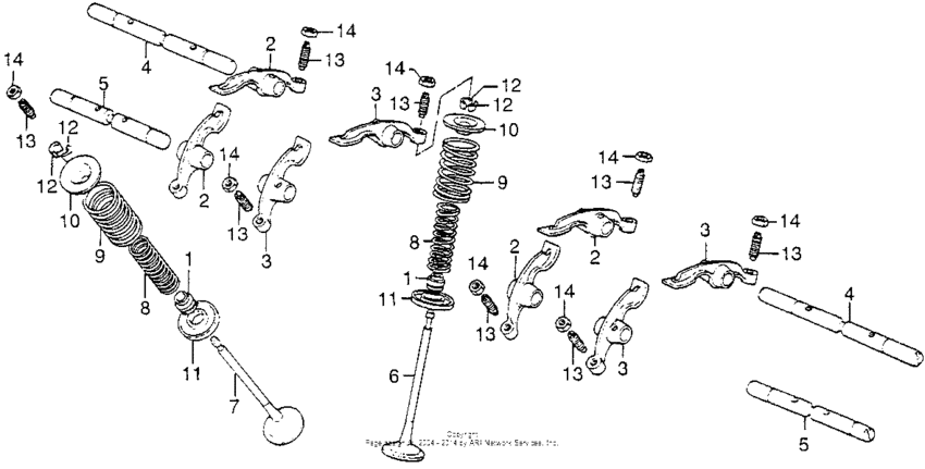 Valve + rocker arm