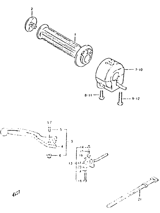 Right handle switch