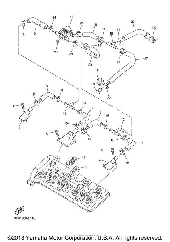 FJR1300A Система забора воздуха