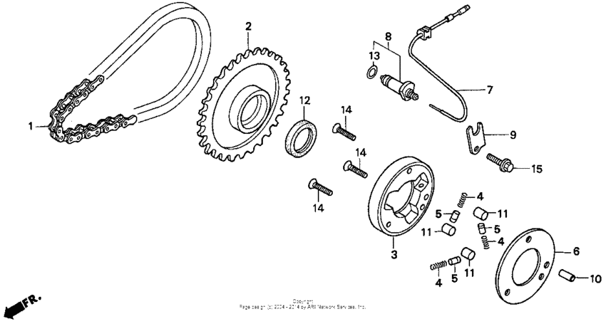 CMX250C Муфта стартера
