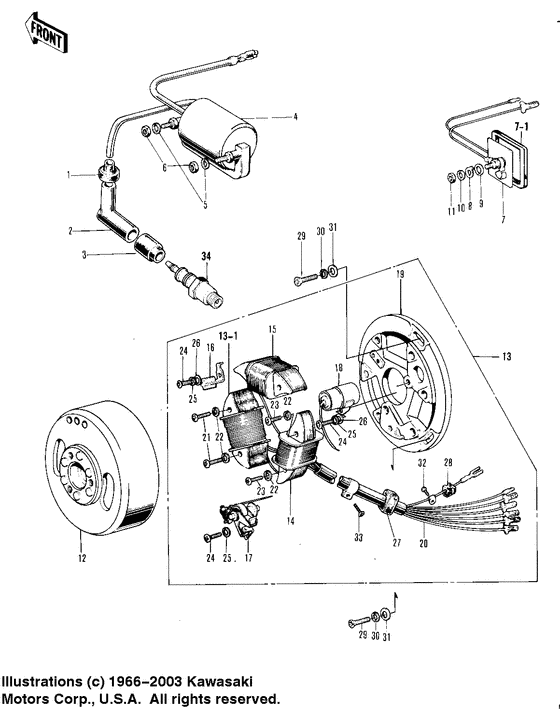 Ignition/generator/rectifier