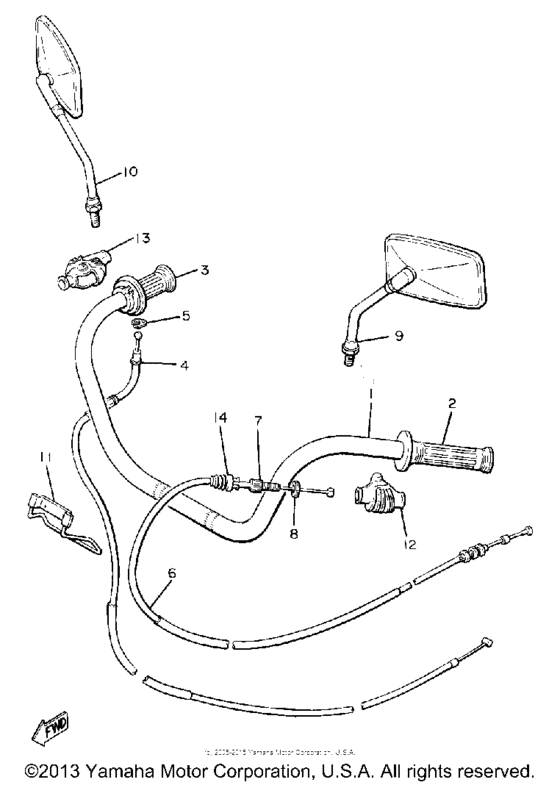 Hamdlebar cable