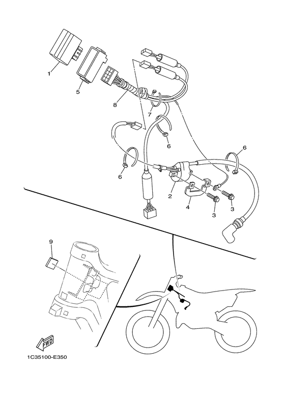 YZ125 Электрика 1