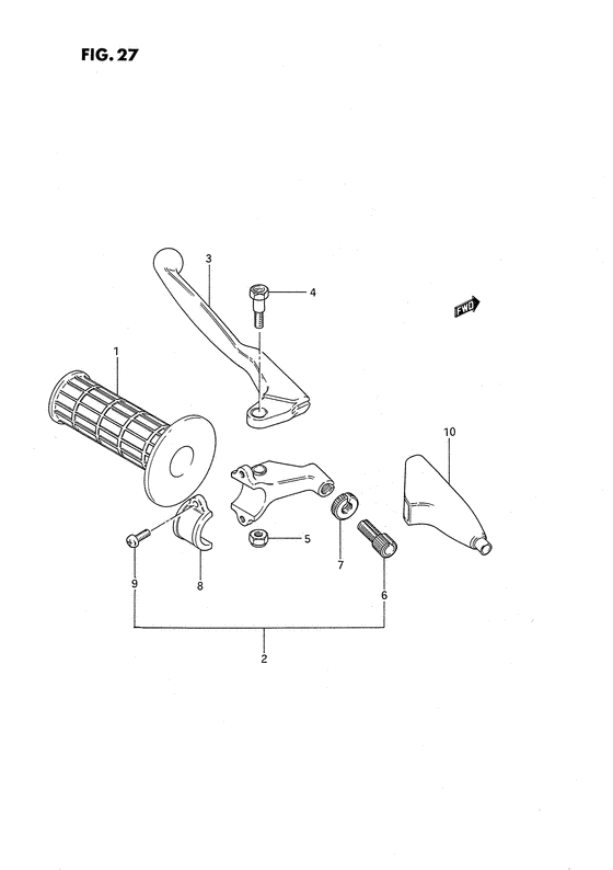 Left handle grip