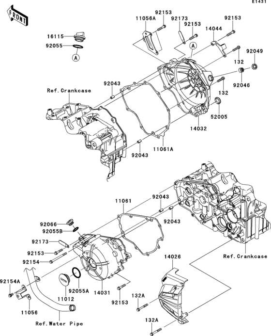 EX300 Крышки двигателя