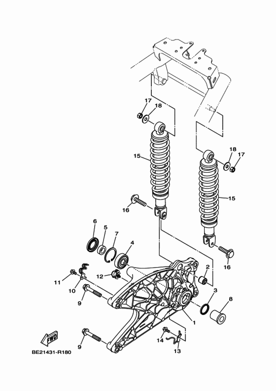 Rear arm & suspension