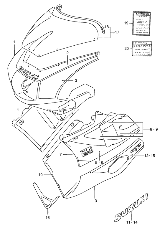 Cowling body