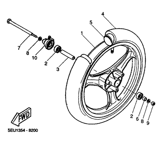 YH50 Переднее колесо