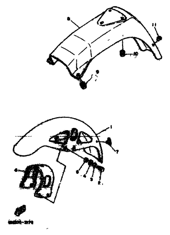 RD80 Front fender. rear fender