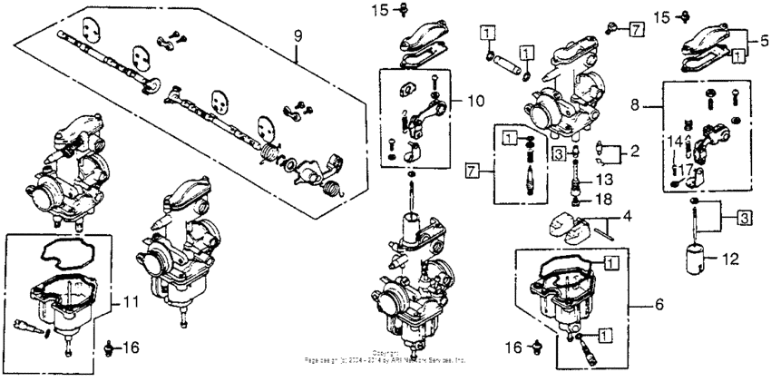 Carburetor components 78
