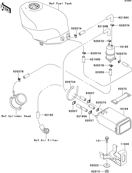 ZX600 Канистра осушителя