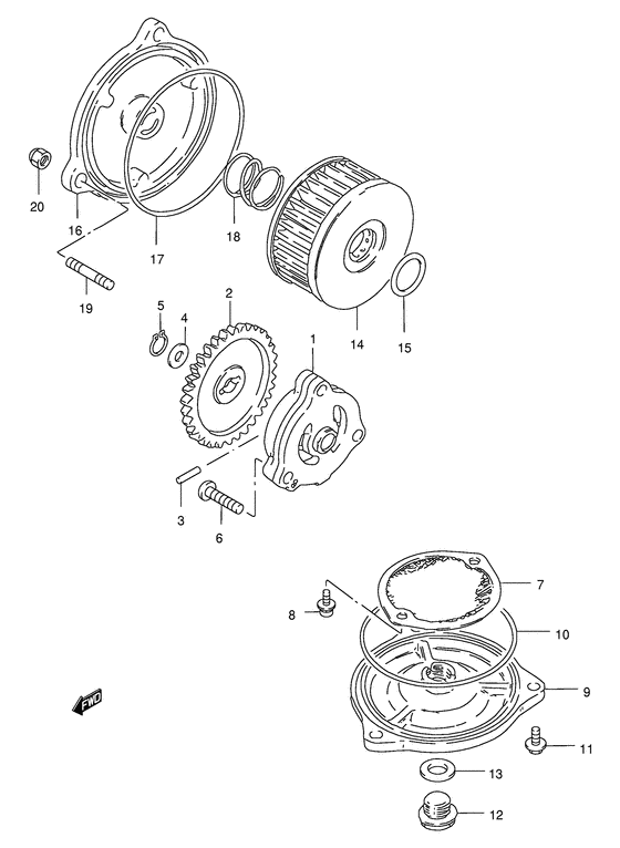 GZ250 Маслонасос