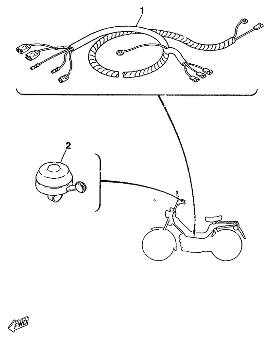 ME50 Wire harness - bell