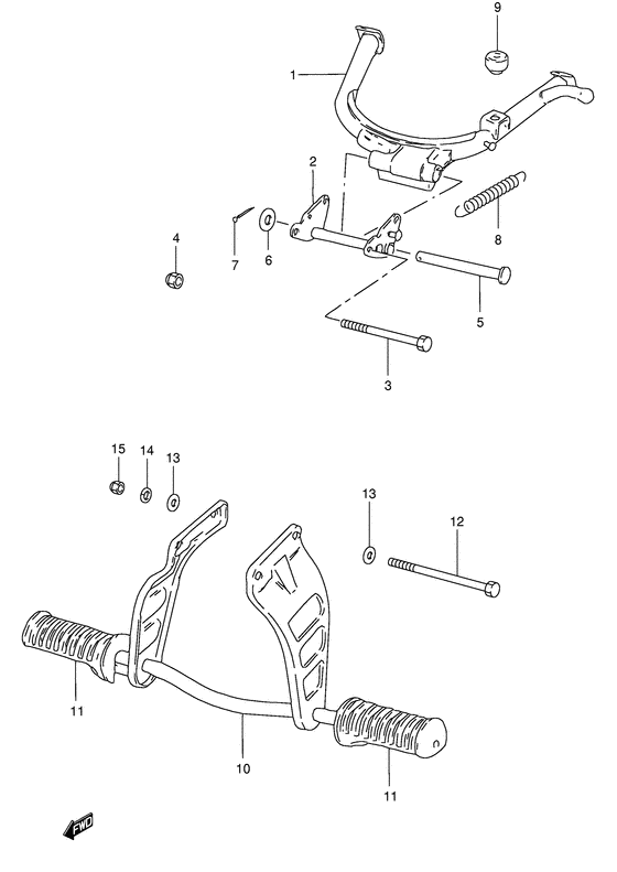 Stand - footrest