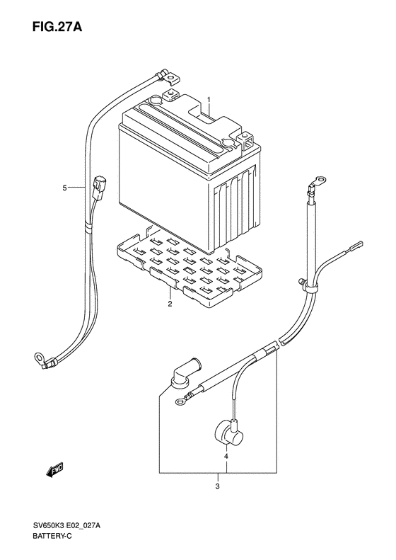 SV650 Аккумулятор