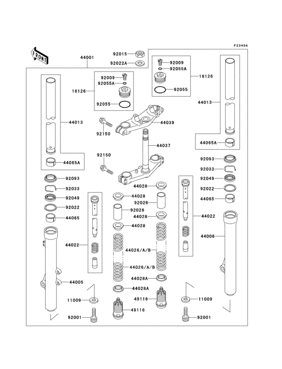 Front fork(kx80-v1)