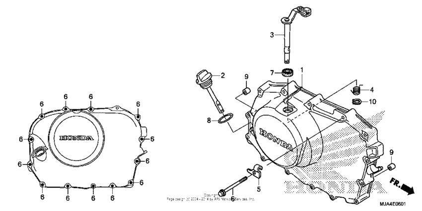 Right crankcase cover (2)