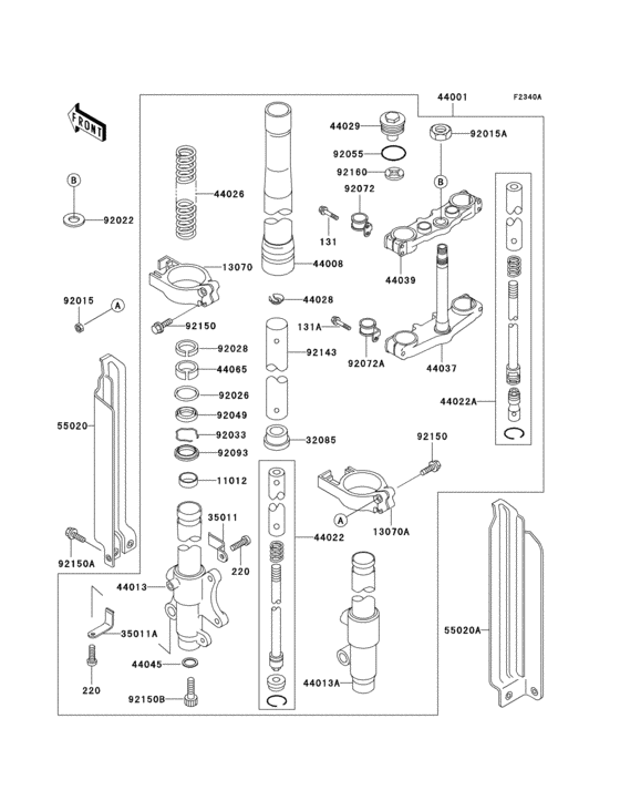 Front fork(dx125-a4)