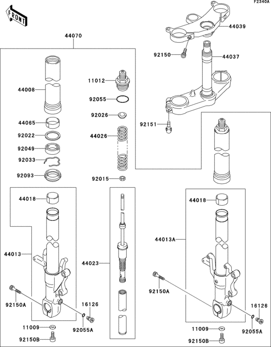 Front fork(zx900-b3)