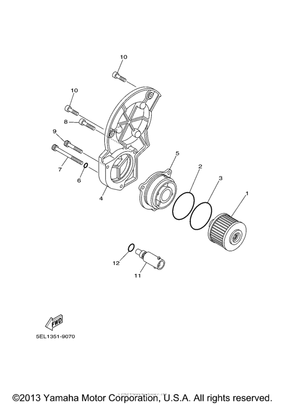 XVS11AS Масляный фильтр