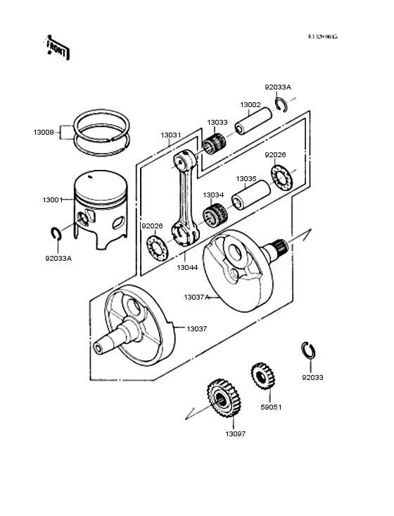 Crankshaft/piston