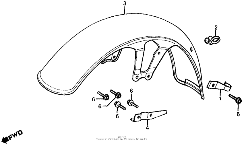 CX500 Переднее крыло