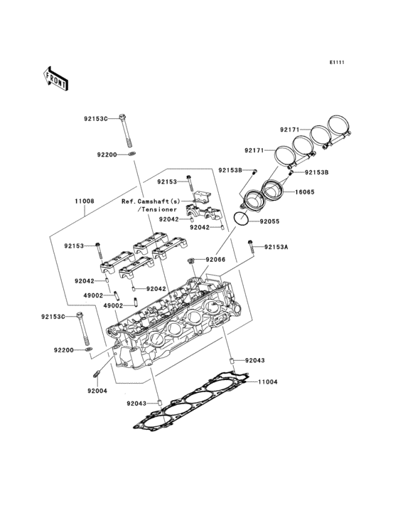 ZX1400 Головка цилиндров