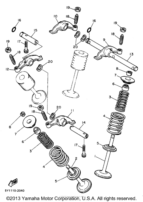 XT600EB Клапана