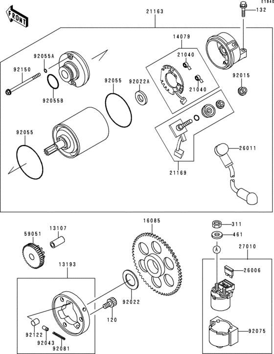 ZX600 Стартер