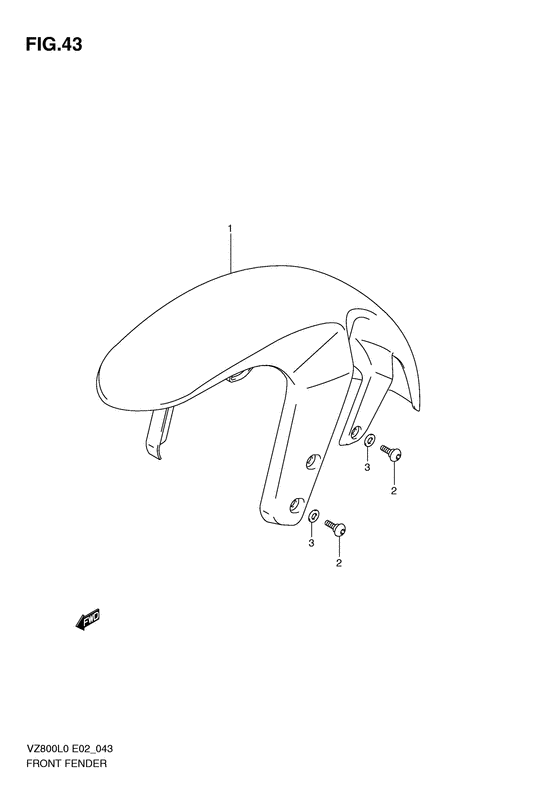 VZ800 Переднее крыло