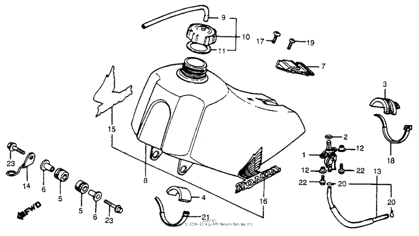 Fuel tank 83
